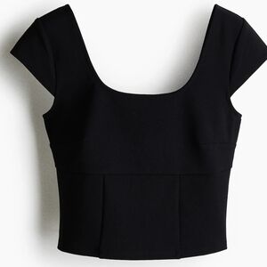 H&M Black Crop Top